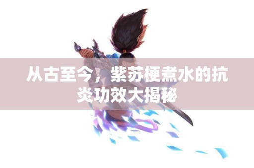 从古至今，紫苏梗煮水的抗炎功效大揭秘