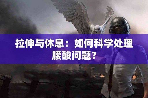 拉伸与休息：如何科学处理腰酸问题？