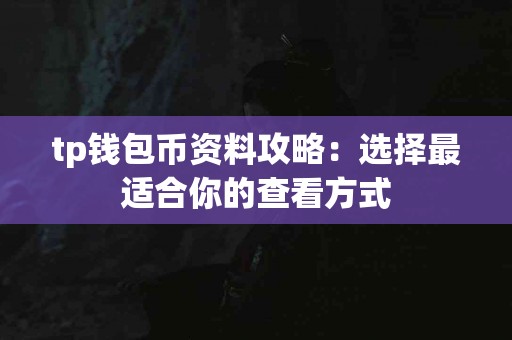 tp钱包币资料攻略：选择最适合你的查看方式