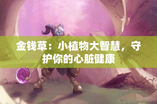 金钱草：小植物大智慧，守护你的心脏健康