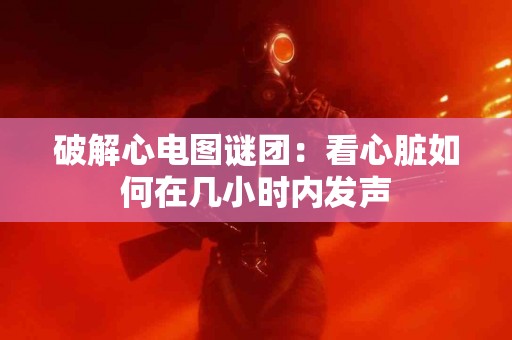 破解心电图谜团：看心脏如何在几小时内发声