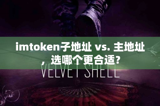 imtoken子地址 vs. 主地址，选哪个更合适？