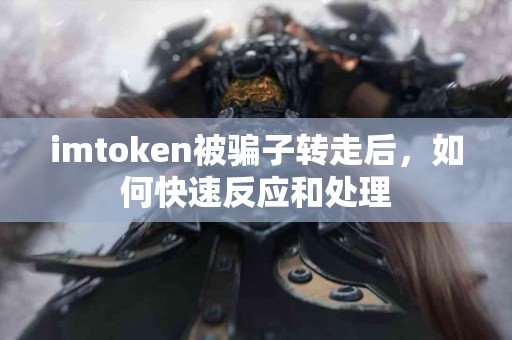 imtoken被骗子转走后，如何快速反应和处理