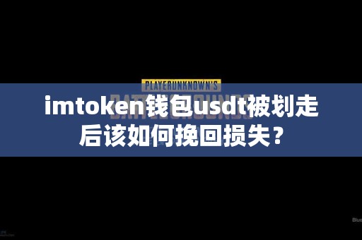 imtoken钱包usdt被划走后该如何挽回损失？