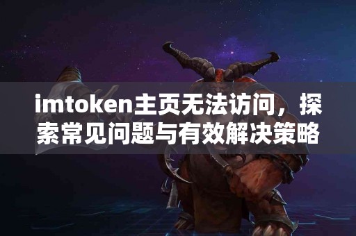 imtoken主页无法访问，探索常见问题与有效解决策略