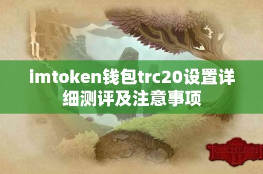 imtoken钱包trc20设置详细测评及注意事项