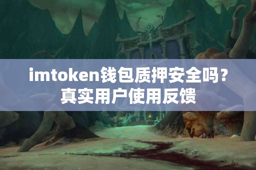 imtoken钱包质押安全吗？真实用户使用反馈