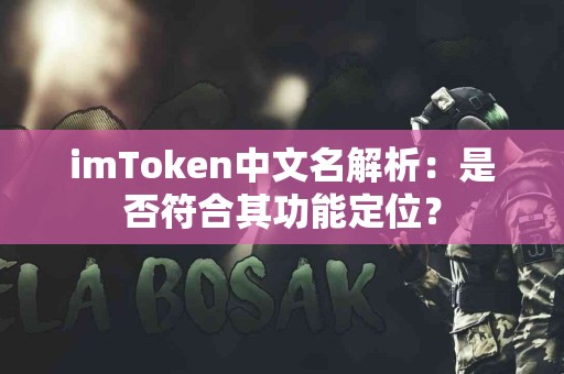 imToken中文名解析：是否符合其功能定位？