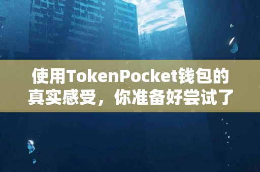 使用TokenPocket钱包的真实感受，你准备好尝试了吗？