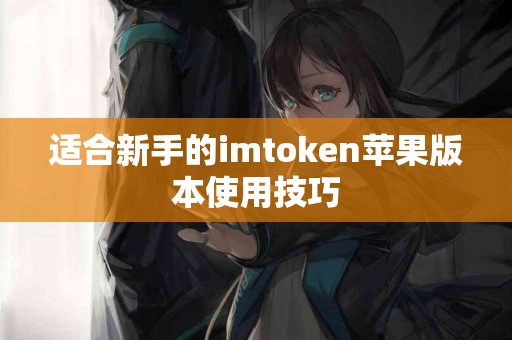 适合新手的imtoken苹果版本使用技巧