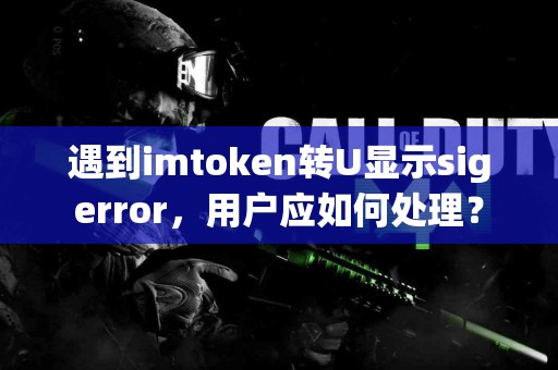 遇到imtoken转U显示sigerror，用户应如何处理？