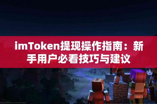imToken提现操作指南：新手用户必看技巧与建议