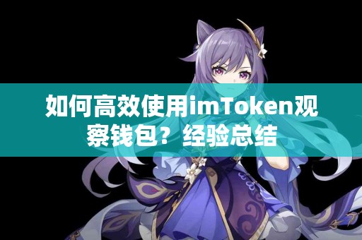 如何高效使用imToken观察钱包？经验总结