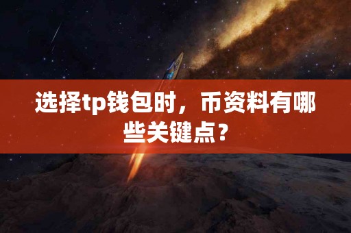选择tp钱包时，币资料有哪些关键点？