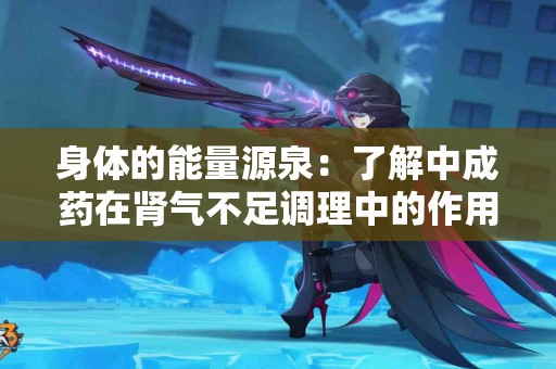 身体的能量源泉：了解中成药在肾气不足调理中的作用