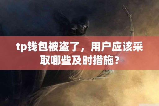 tp钱包被盗了，用户应该采取哪些及时措施？